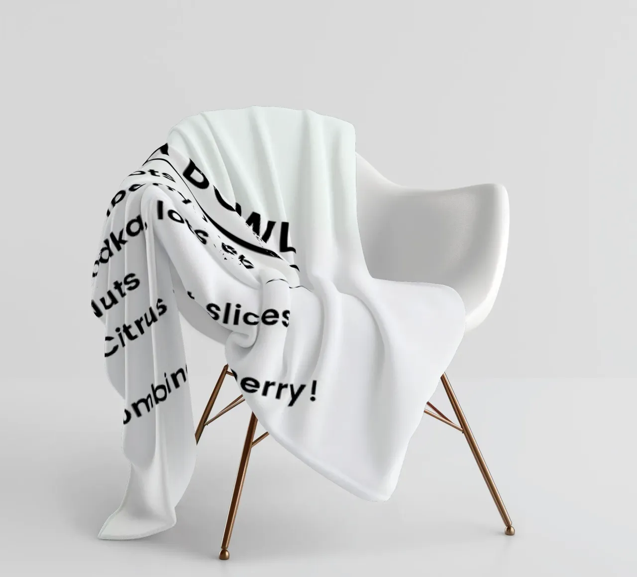 Punch Recipe fleece blanket by Studio One