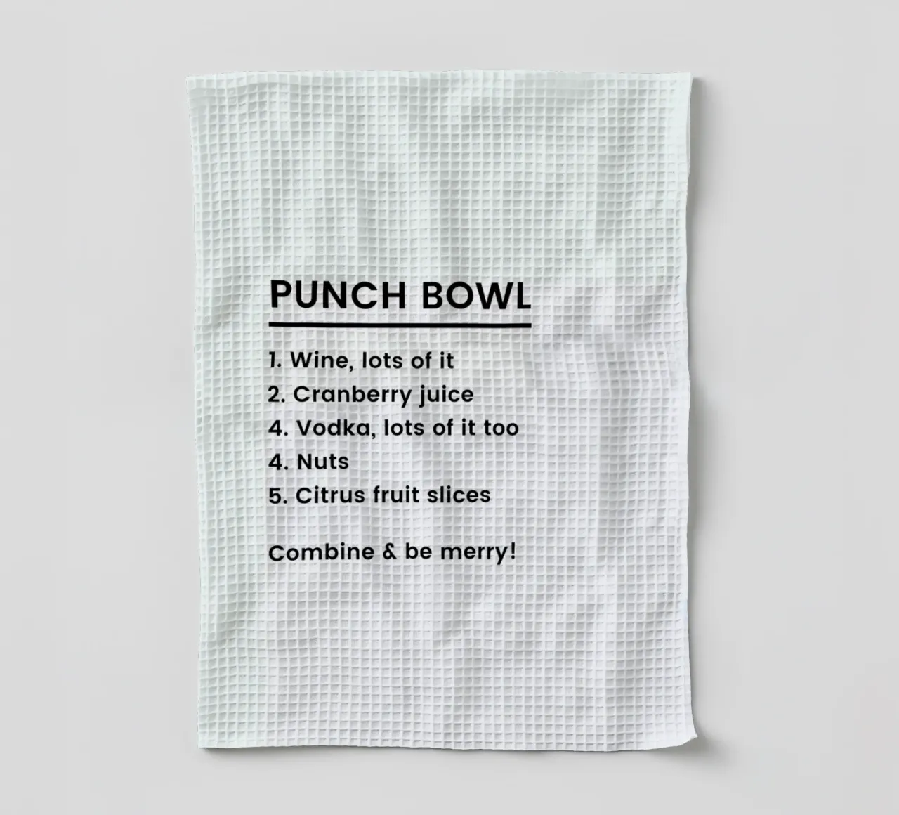 Punch Recipe canovaccio da cucina da Studio One