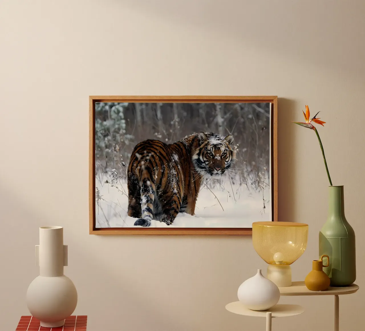 Poster animali 16 tela con Cornice a cassetta da Korrie Lane