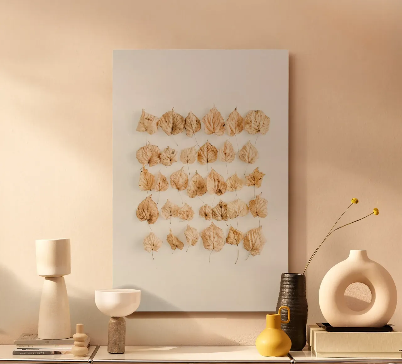 Accogliente quiete autunnale alluminio dibond da PhotoVibe Decor