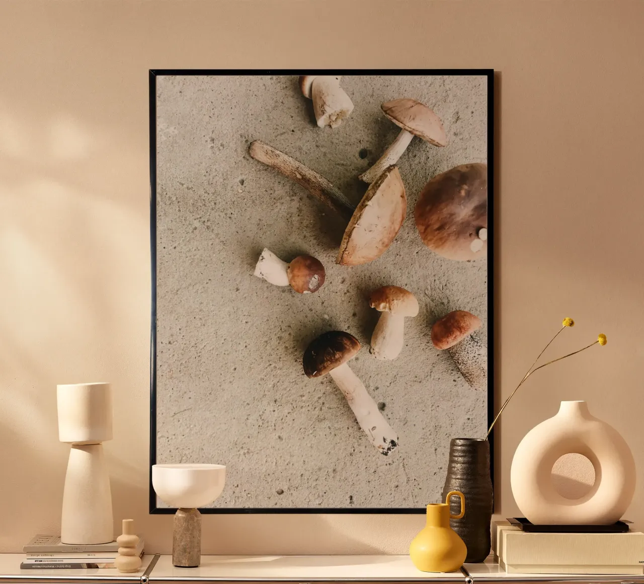 Accogliente quiete autunnale poster con telaio in legno da PhotoVibe Decor