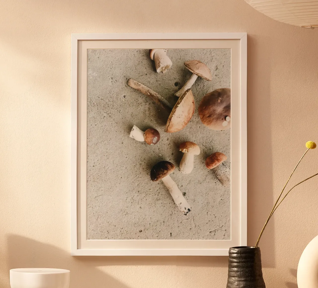 Accogliente quiete autunnale poster con telaio in legno da PhotoVibe Decor