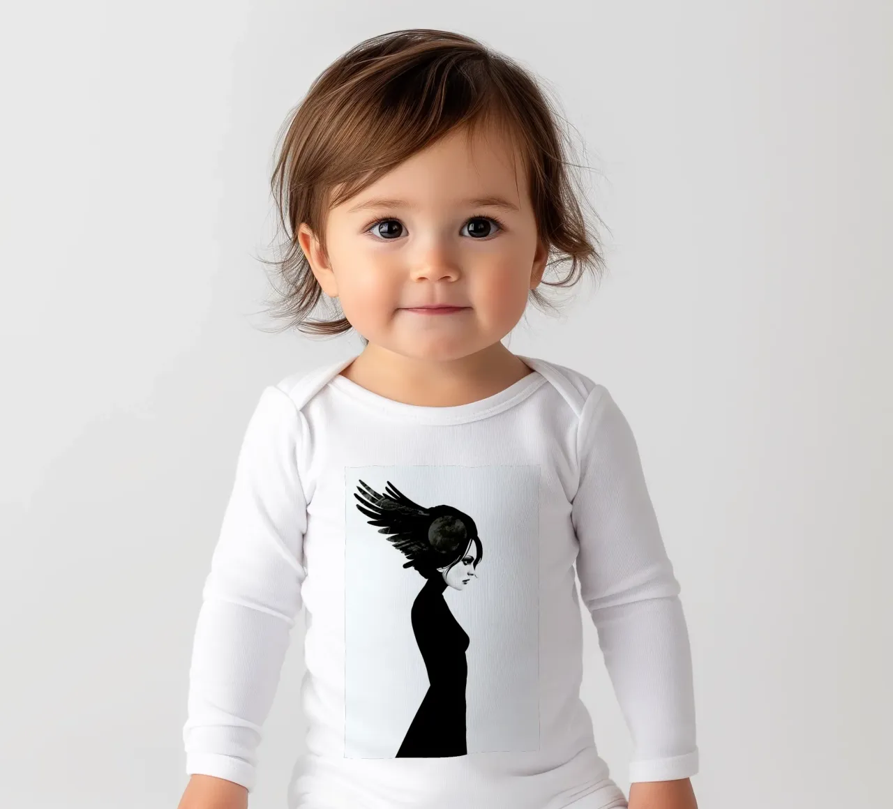 Amy long-sleeve baby romper by Ruben Ireland