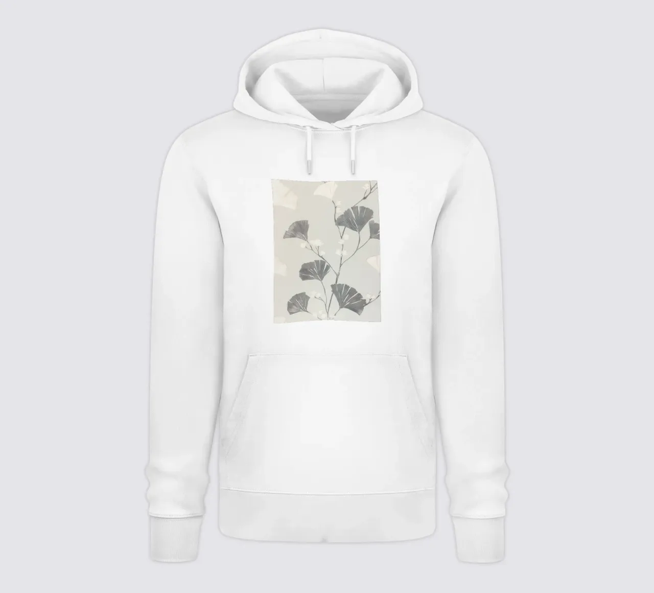 Foglie di ginkgo botanico felpa con cappuccio da Carinaprint