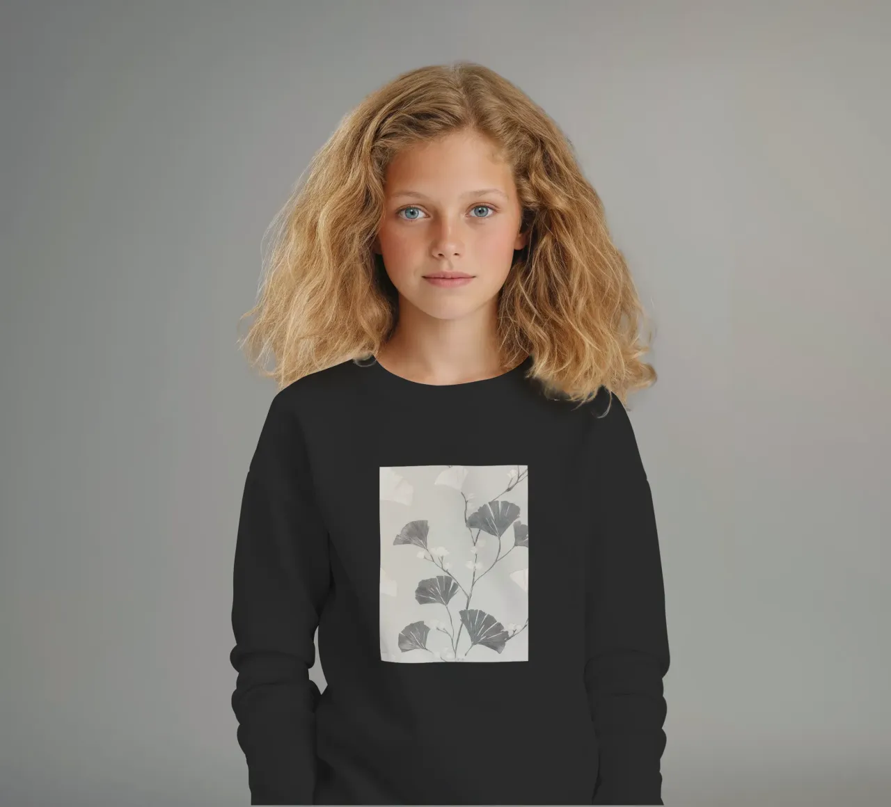 Foglie di ginkgo botanico felpa bambino da Carinaprint