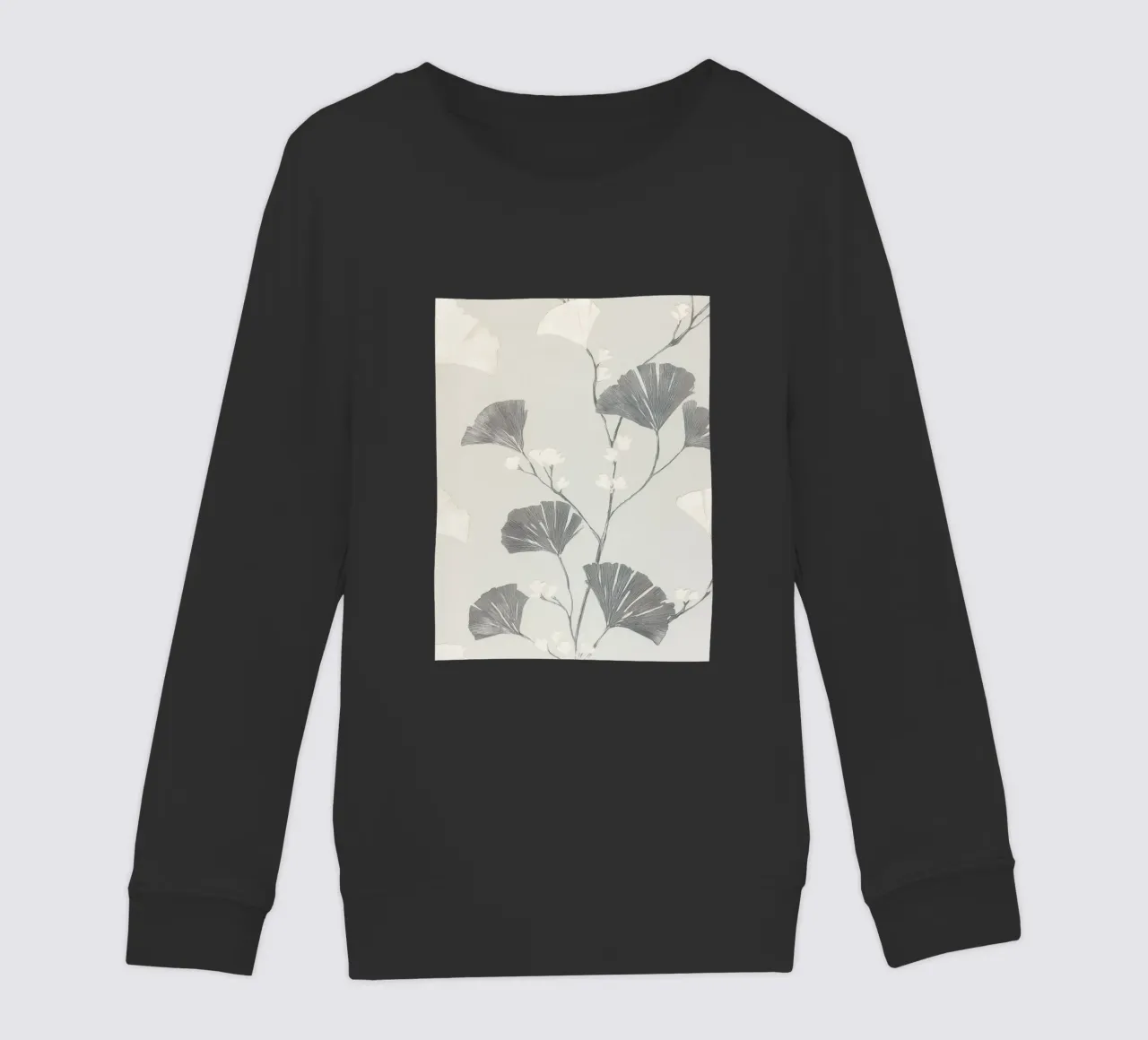 Foglie di ginkgo botanico felpa bambino da Carinaprint