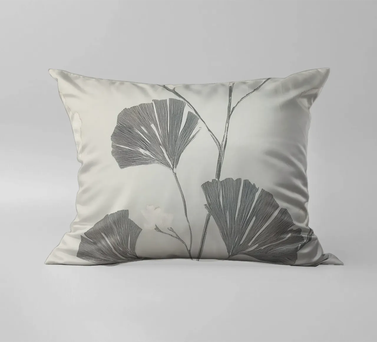 Foglie di ginkgo botanico cuscino da Carinaprint