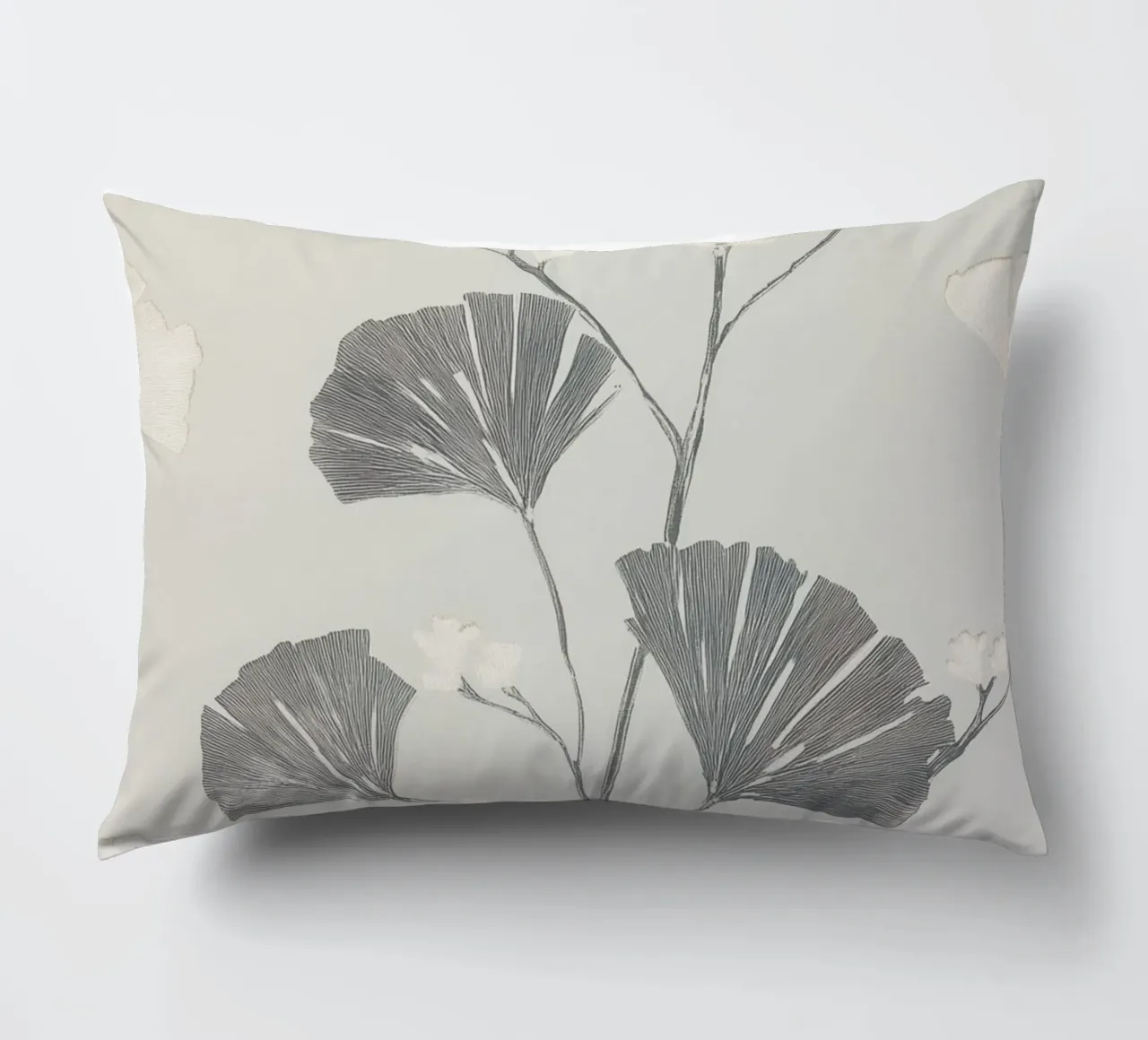 Foglie di ginkgo botanico cuscino da Carinaprint