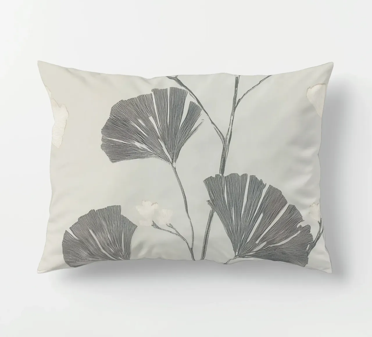 Foglie di ginkgo botanico cuscino da Carinaprint