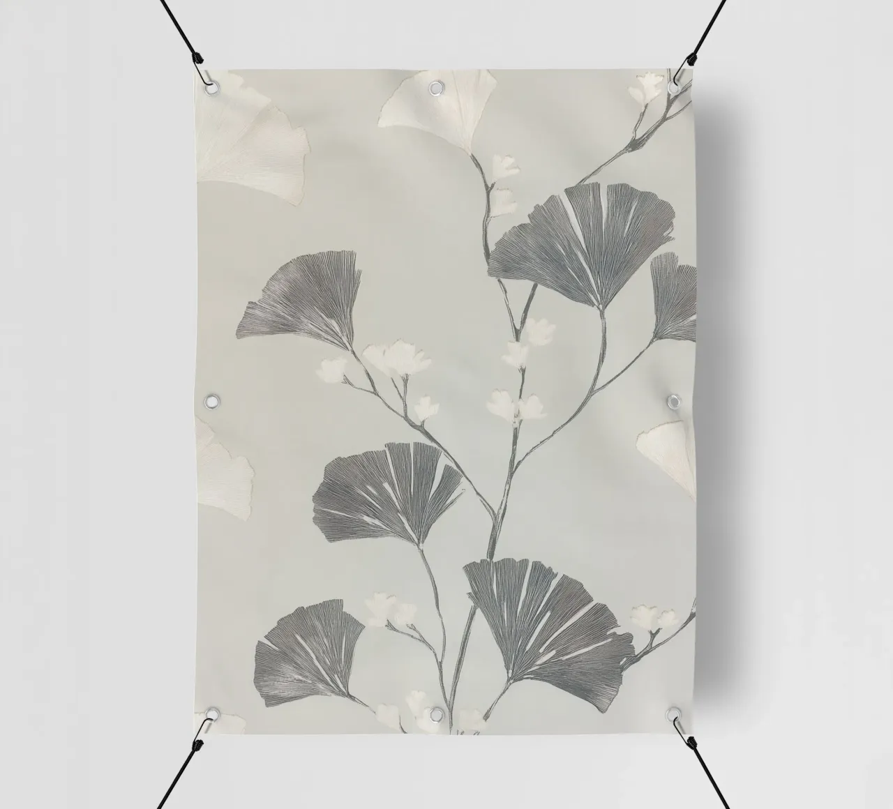 Foglie di ginkgo botanico telo in pvc da Carinaprint