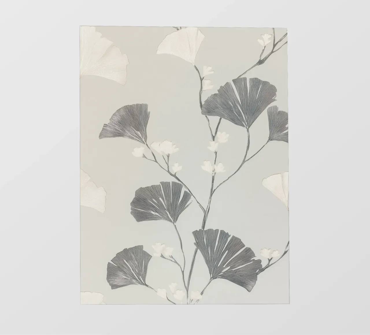 Foglie di ginkgo botanico telo in pvc da Carinaprint