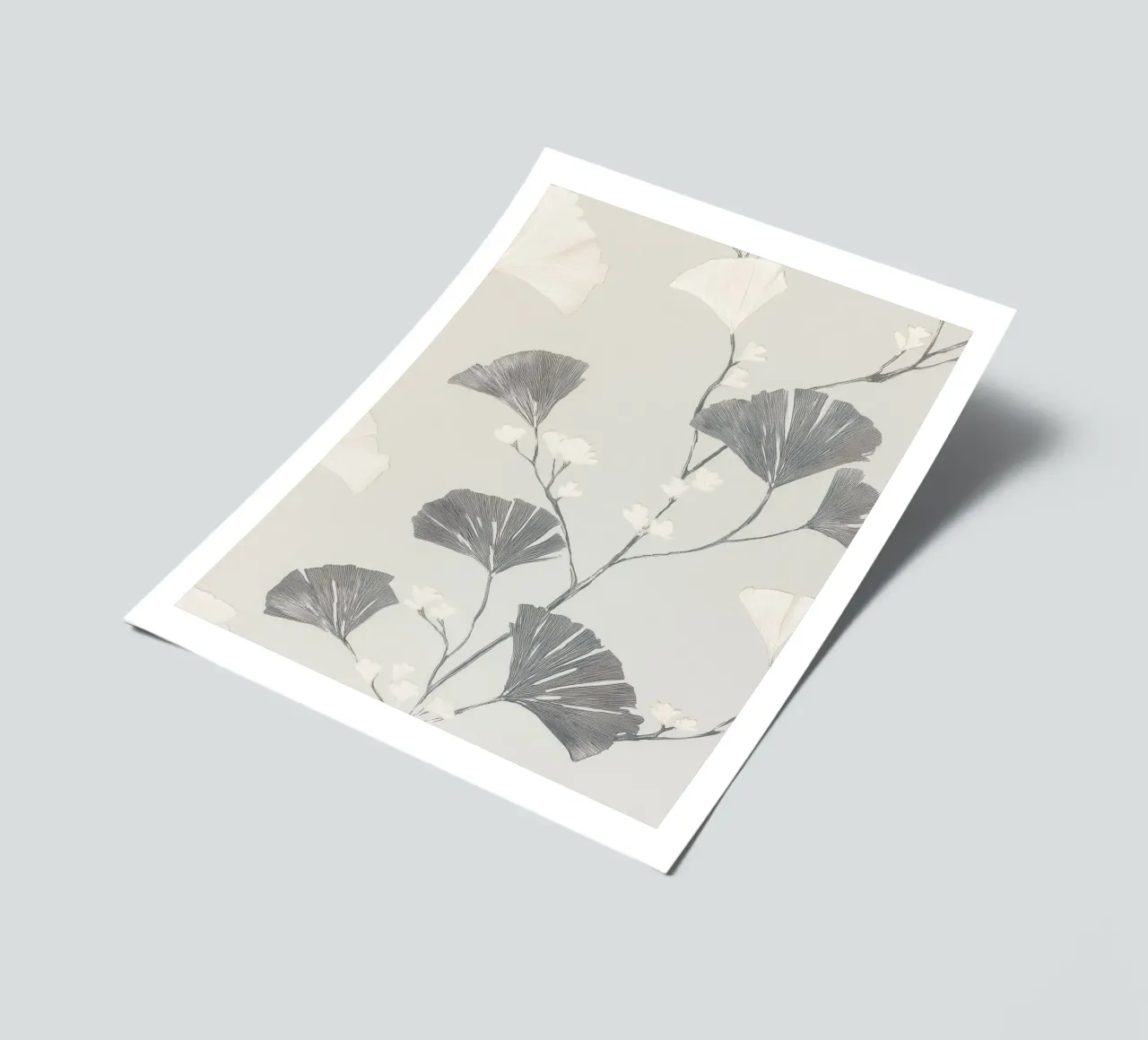 Foglie di ginkgo botanico foglio adesivo da Carinaprint