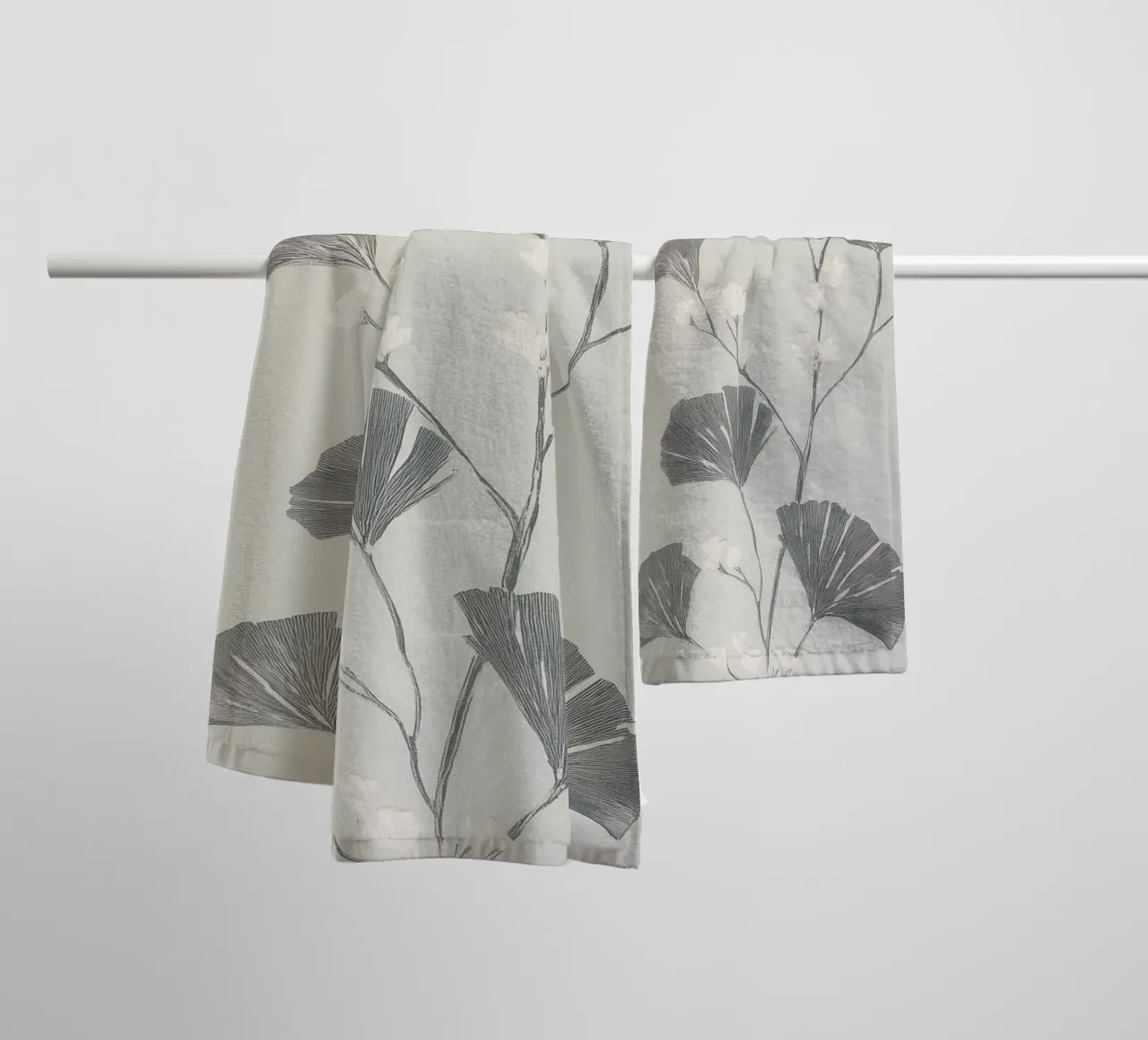 Foglie di ginkgo botanico asciugamano da bagno da Carinaprint