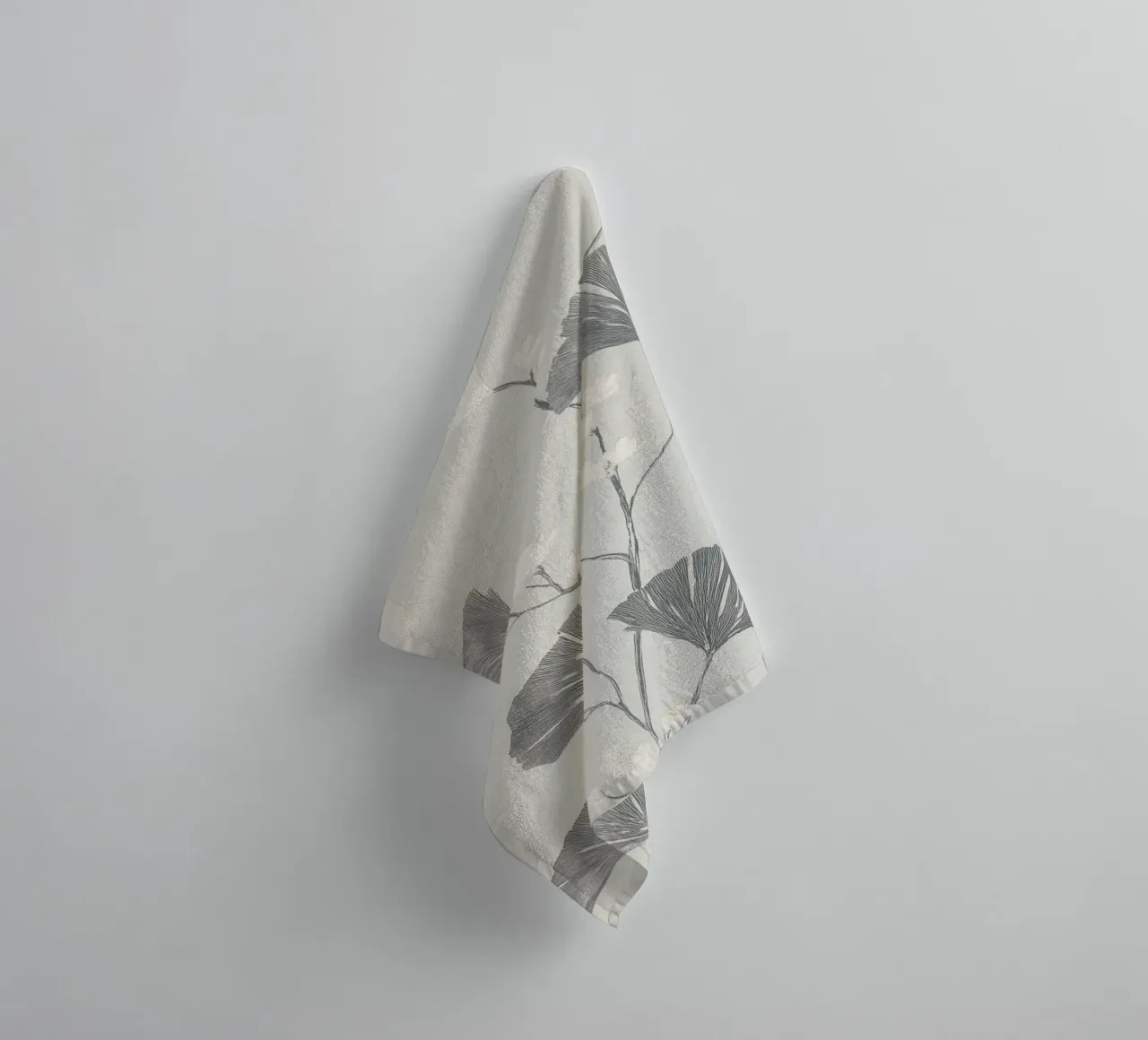 Foglie di ginkgo botanico asciugamano da bagno da Carinaprint