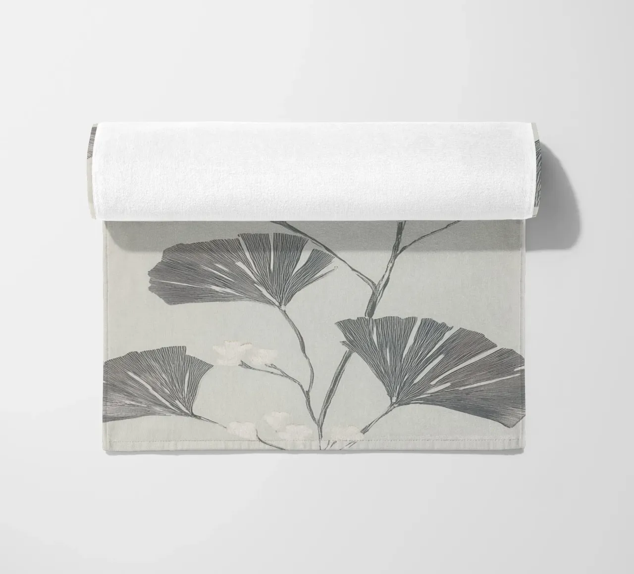 Foglie di ginkgo botanico telo mare da Carinaprint