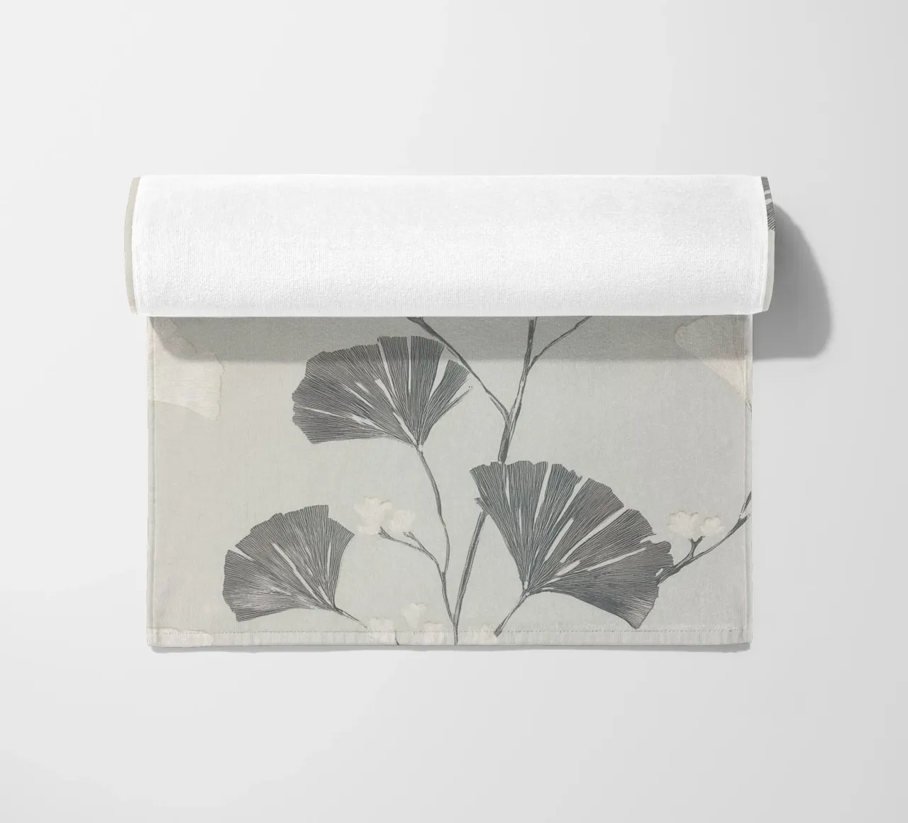 Foglie di ginkgo botanico telo mare da Carinaprint