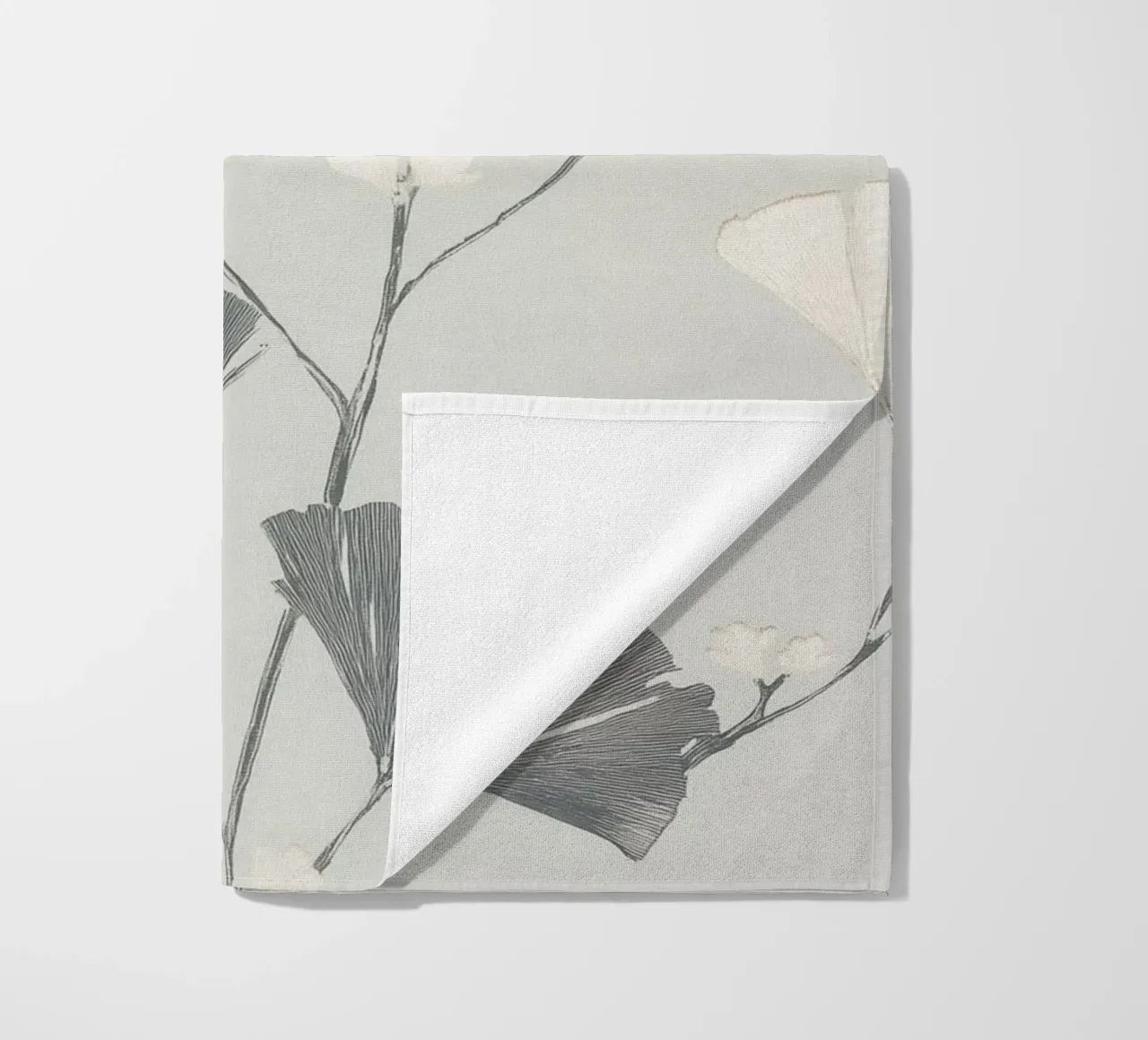 Foglie di ginkgo botanico telo mare da Carinaprint