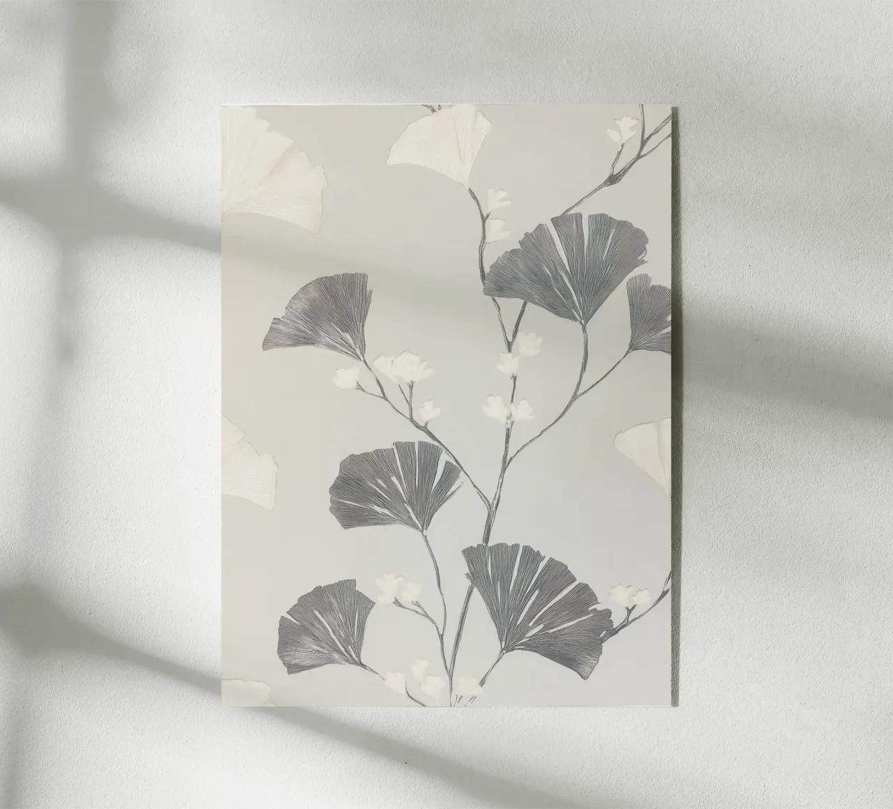 Foglie di ginkgo botanico plexiglass da Carinaprint