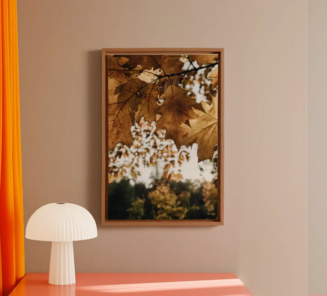 Douceur automnale toile avec Caisse américaine de PhotoVibe Decor