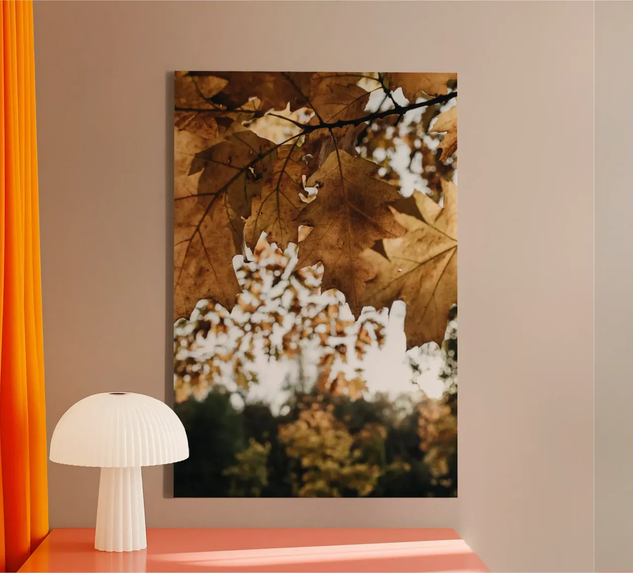 Douceur automnale toile avec Caisse américaine de PhotoVibe Decor