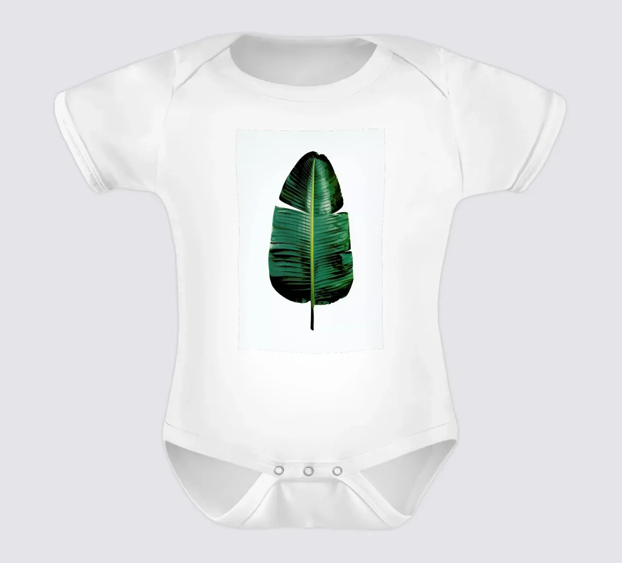 Classic Botanical Leaves 09 body neonato maniche corte da Shot By Clint