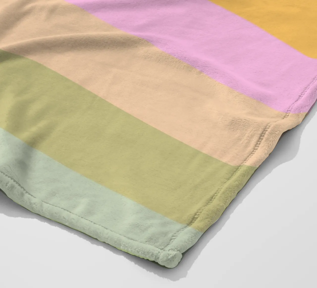 Sole retrò arcobaleno pastello coperta in pile da Dominique Vari Abstract