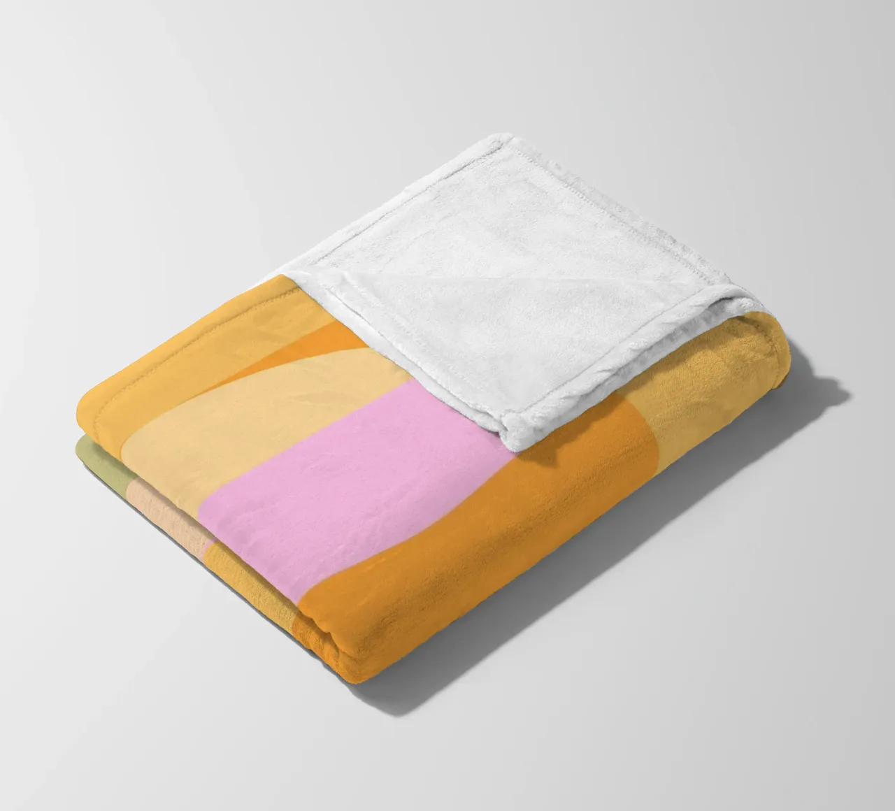 Sole retrò arcobaleno pastello coperta in pile da Dominique Vari Abstract