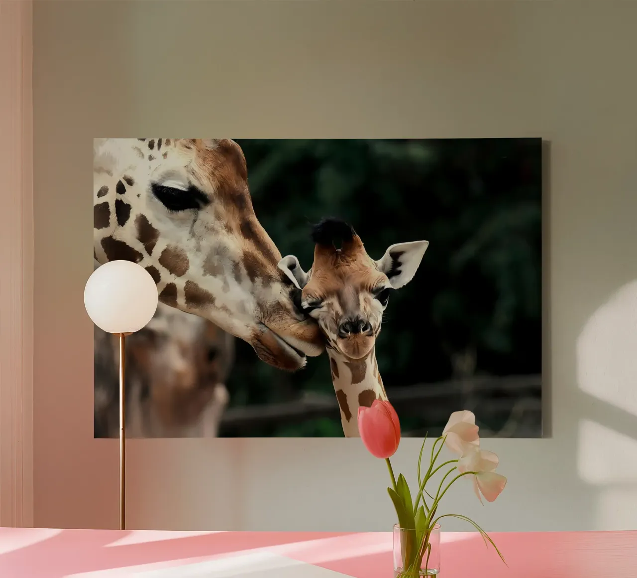 Dierenposter 27 canvas met Baklijst van Korrie Lane