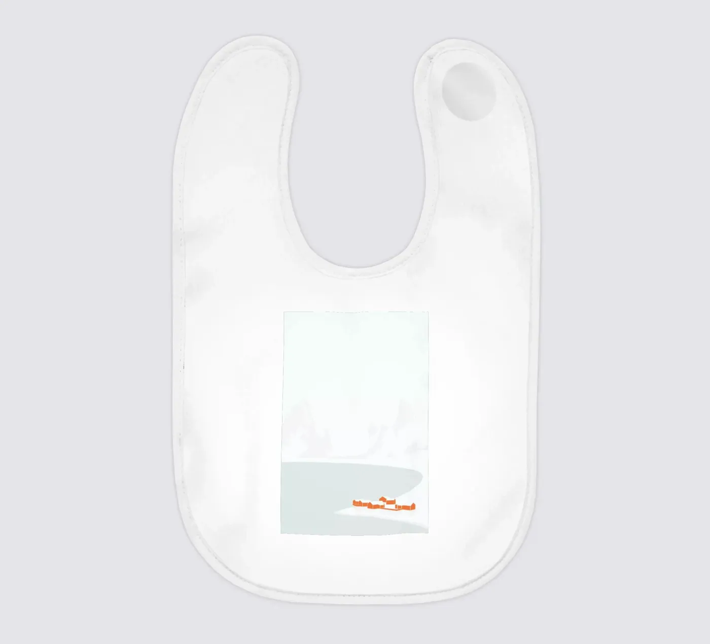 Bebyggelse baby bib by Swen Swensøn
