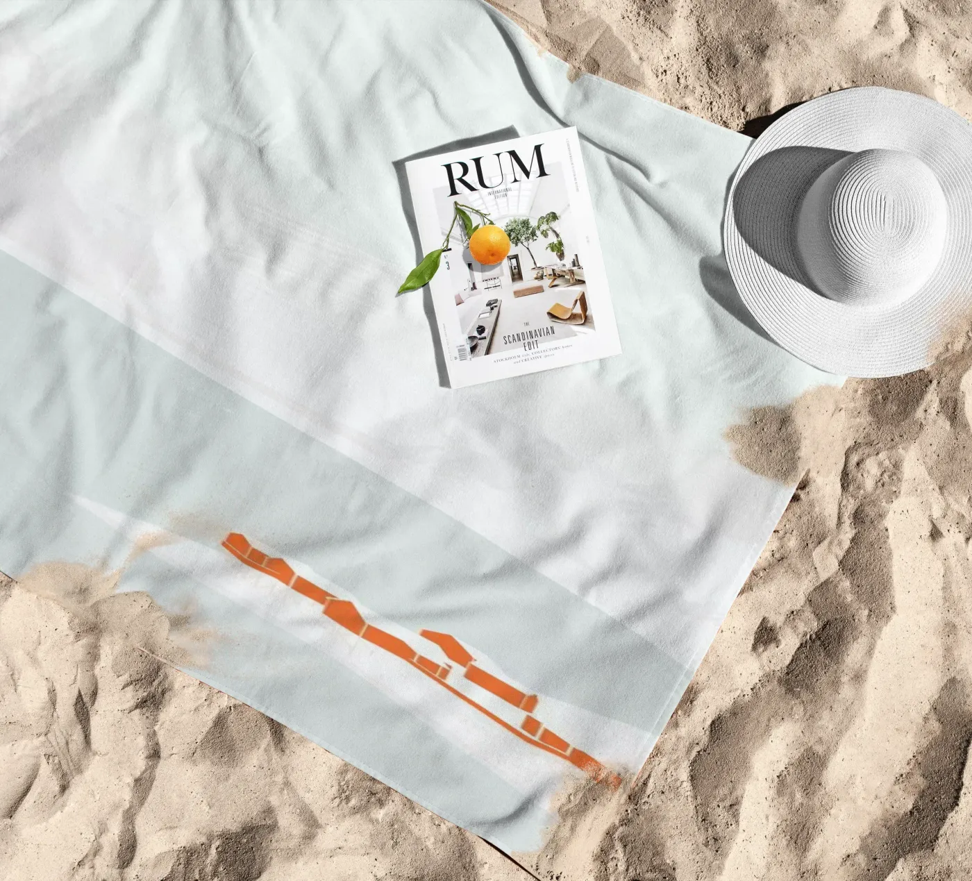 Bebyggelse strandhanddoek van Swen Swensøn