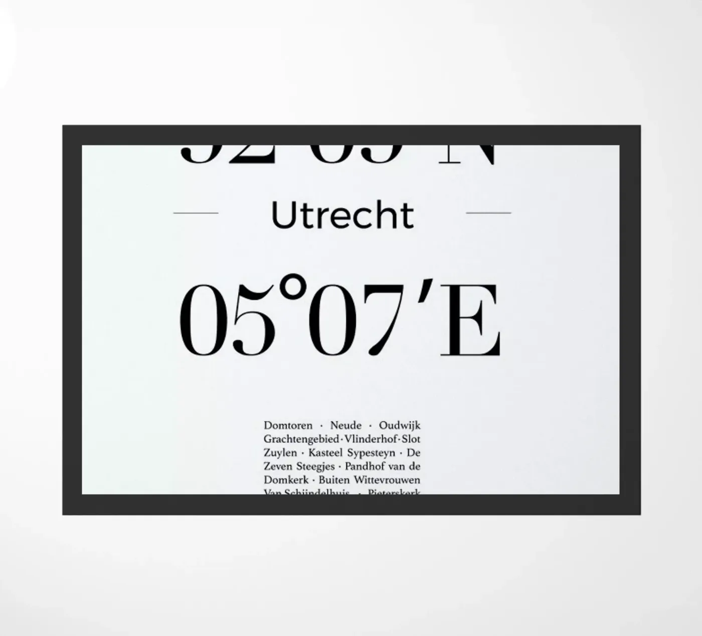 Utrecht deurmat van Studio One