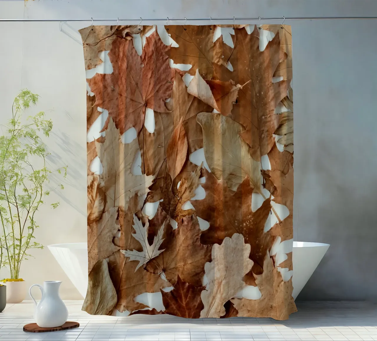 Douceur automnale rideau de douche de PhotoVibe Decor