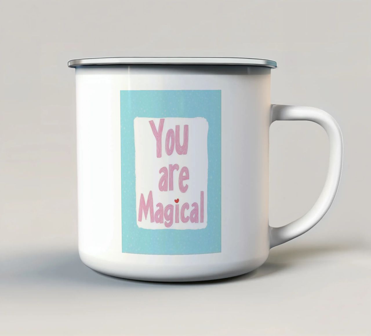 "Sei magico" con Herz tazza in smalto da Carinaprint