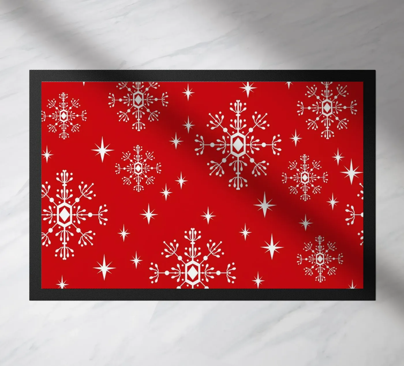 Snowflake doormat by Charlotte Winter