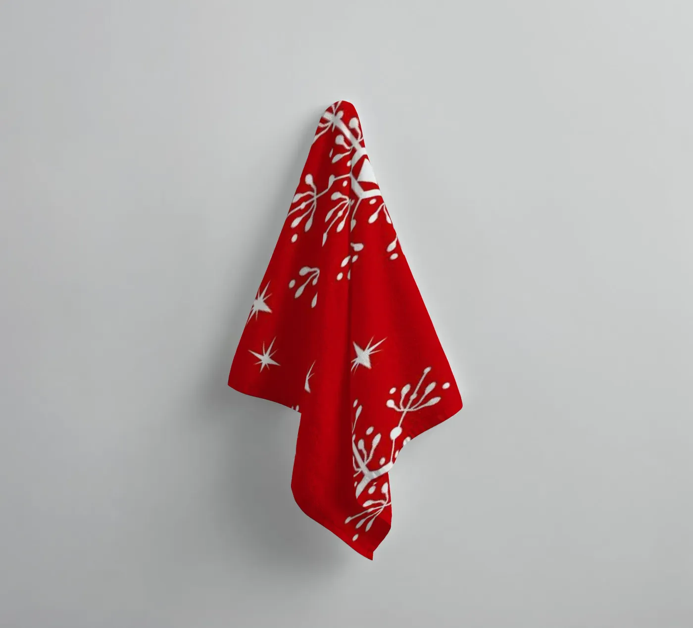 Snowflake badhanddoek van Charlotte Winter