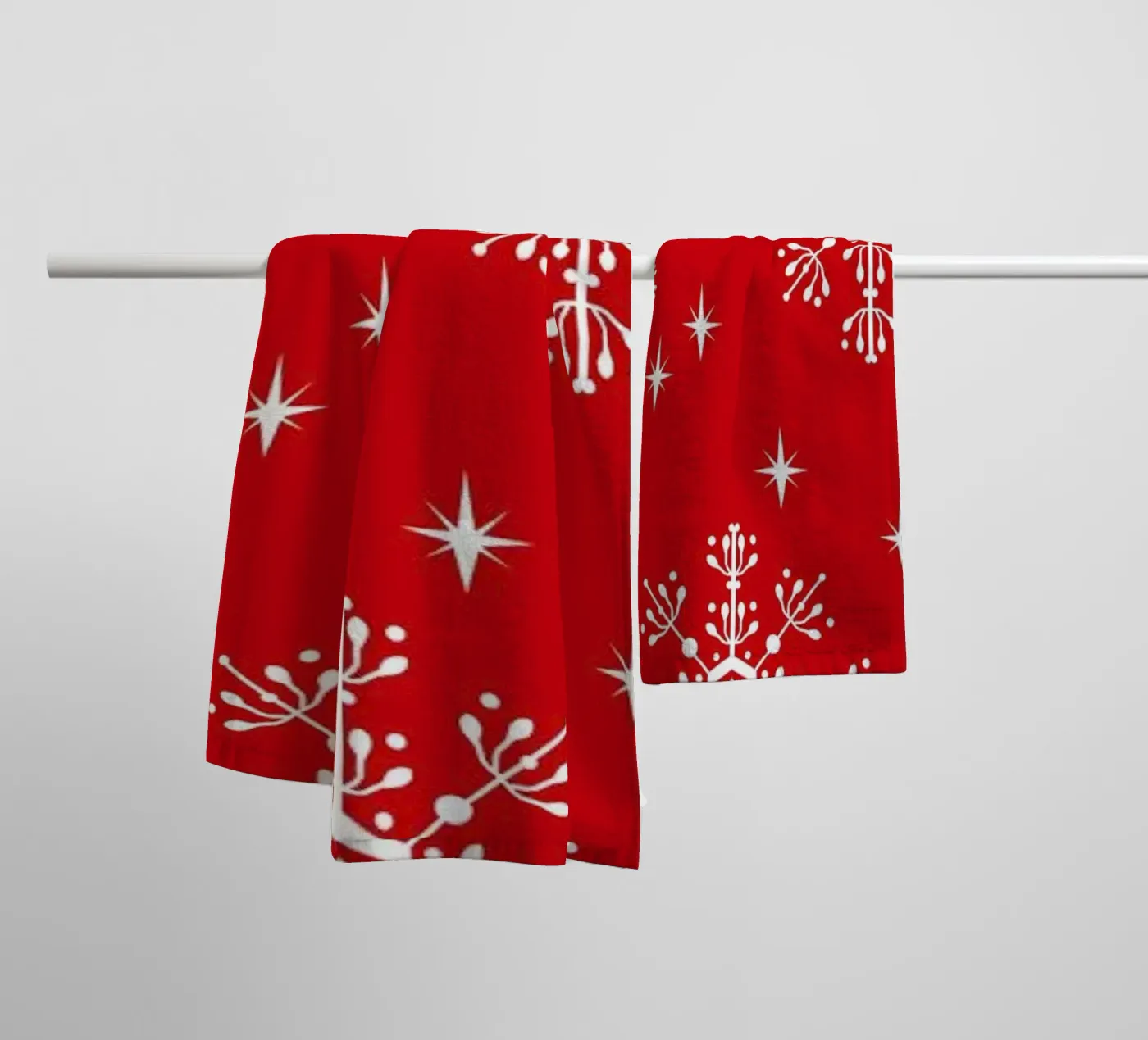 Snowflake badhanddoek van Charlotte Winter