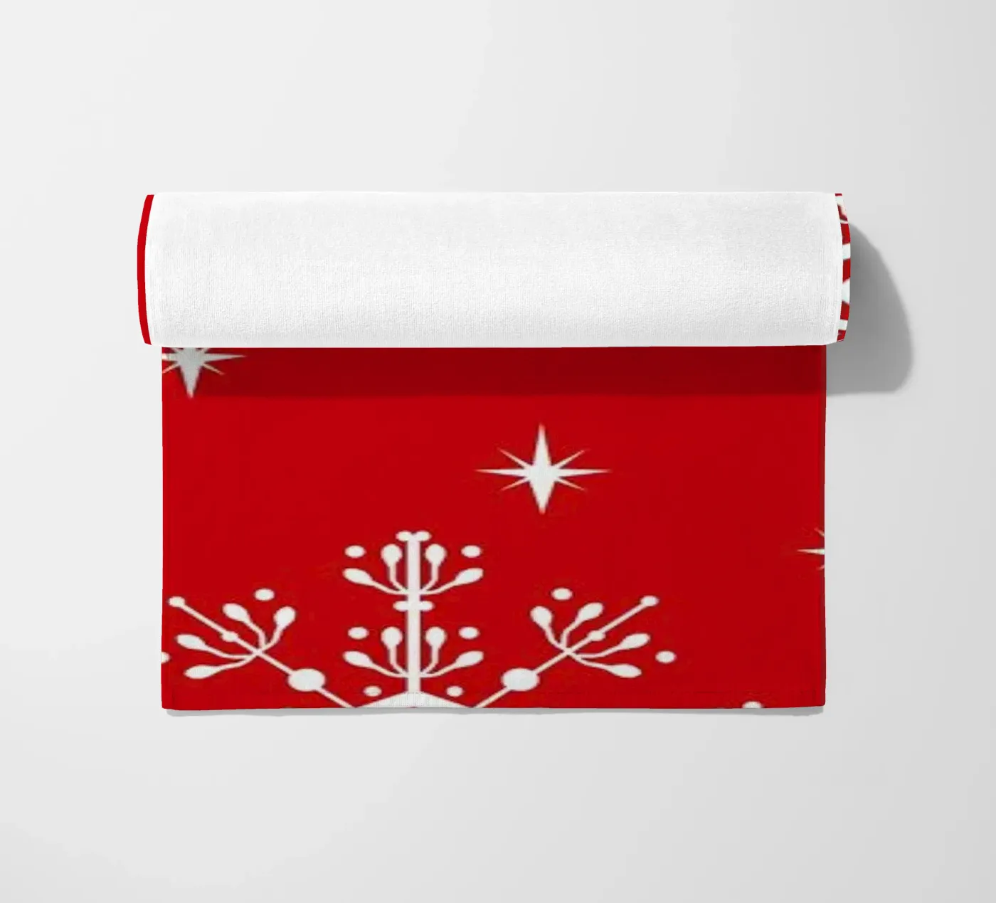 Snowflake beach towel by Charlotte Winter