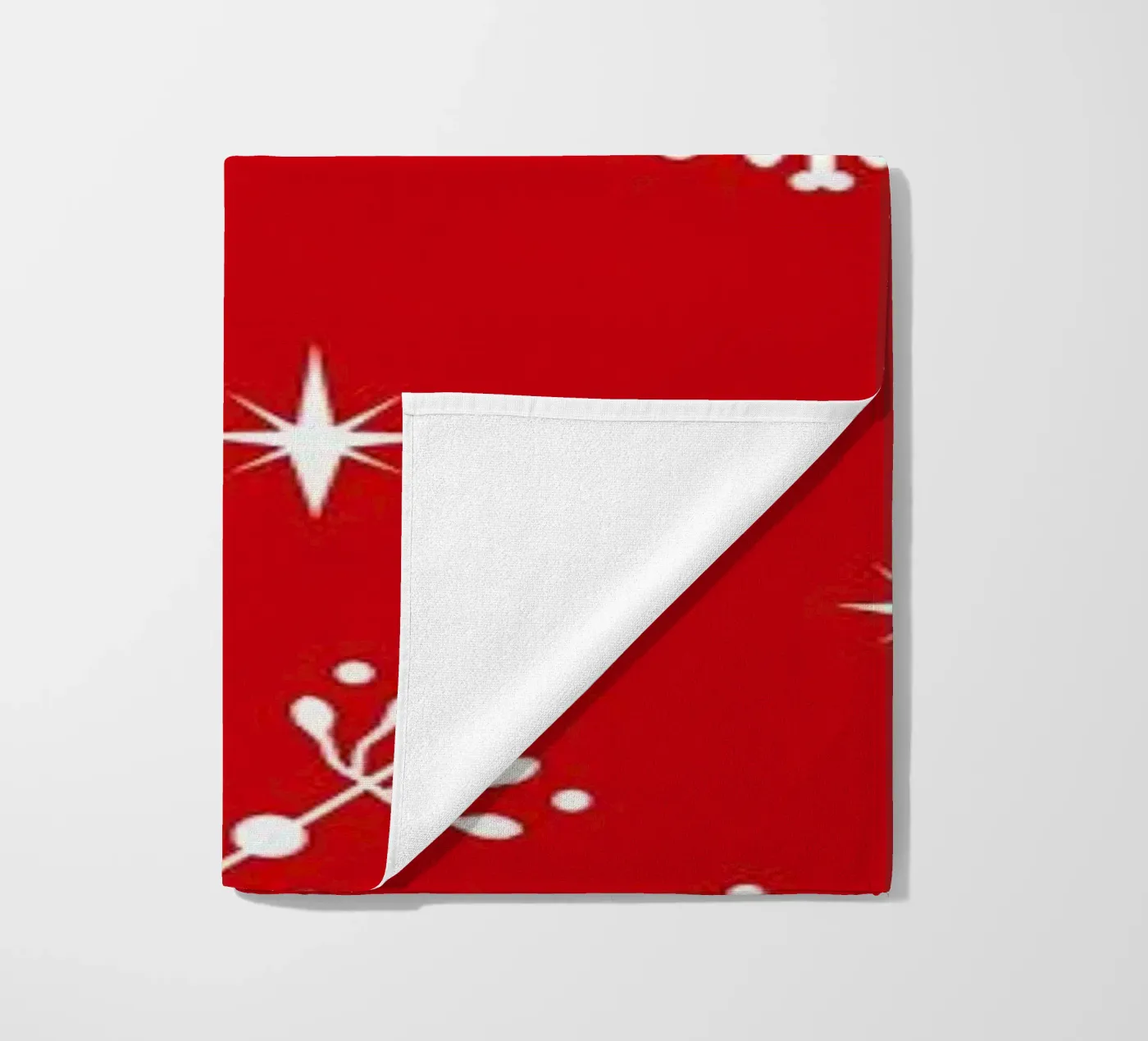 Snowflake beach towel by Charlotte Winter