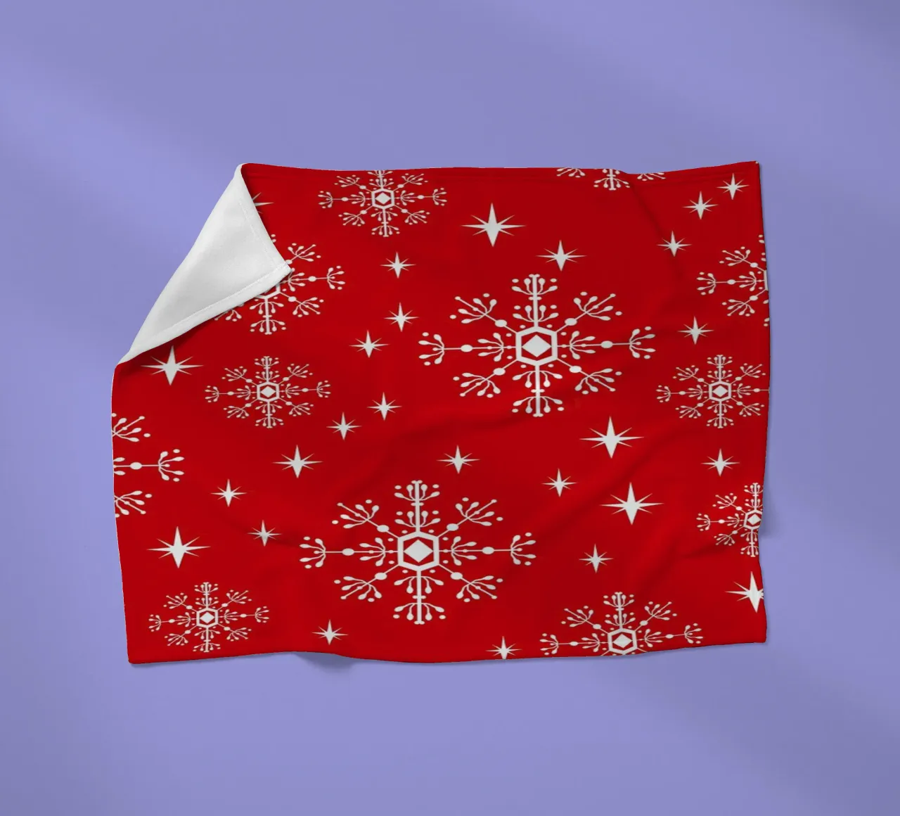 Snowflake manta de franela de Charlotte Winter
