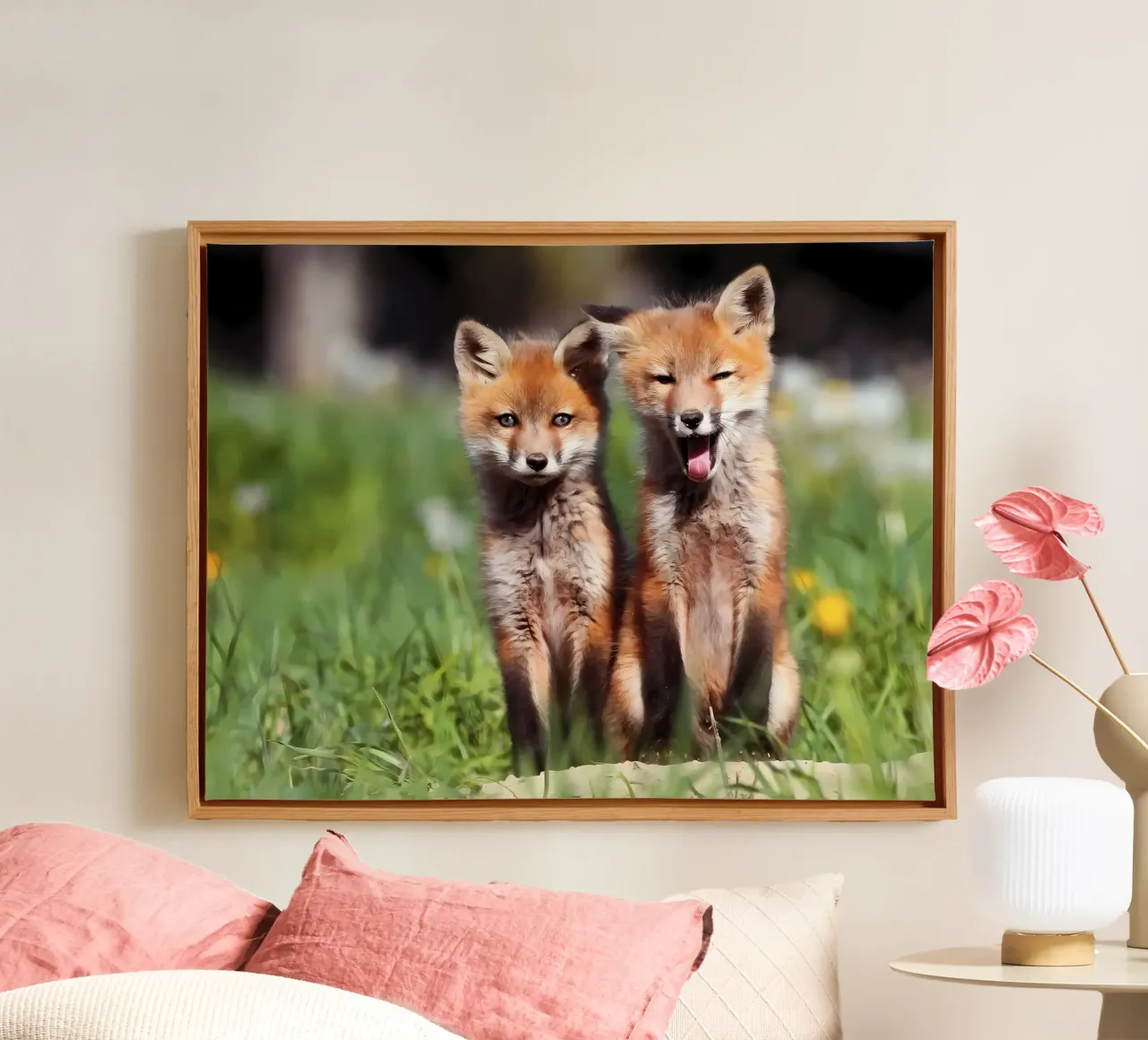 Poster animali 36 tela con Cornice a cassetta da Korrie Lane