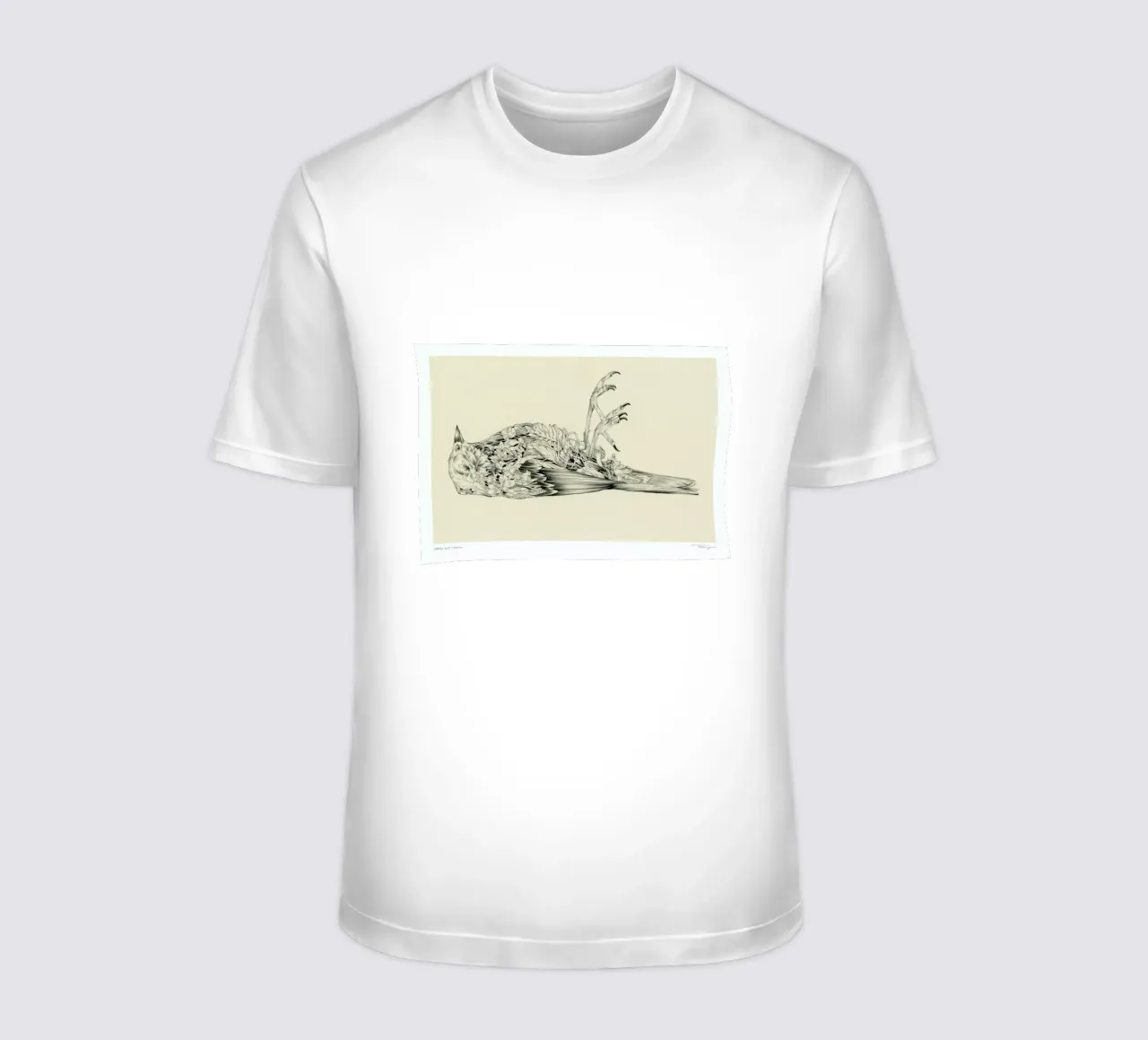 Sparrow Dies Crossing t-shirt by Faunesque