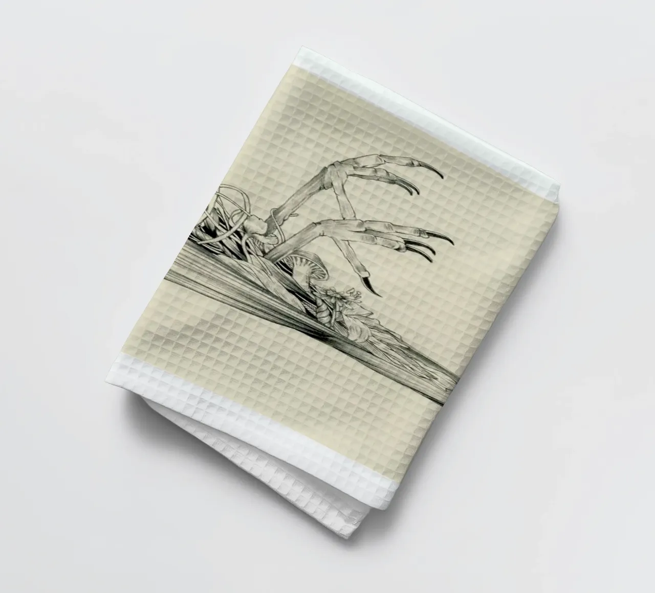 Sparrow Dies Crossing tea towel by Faunesque