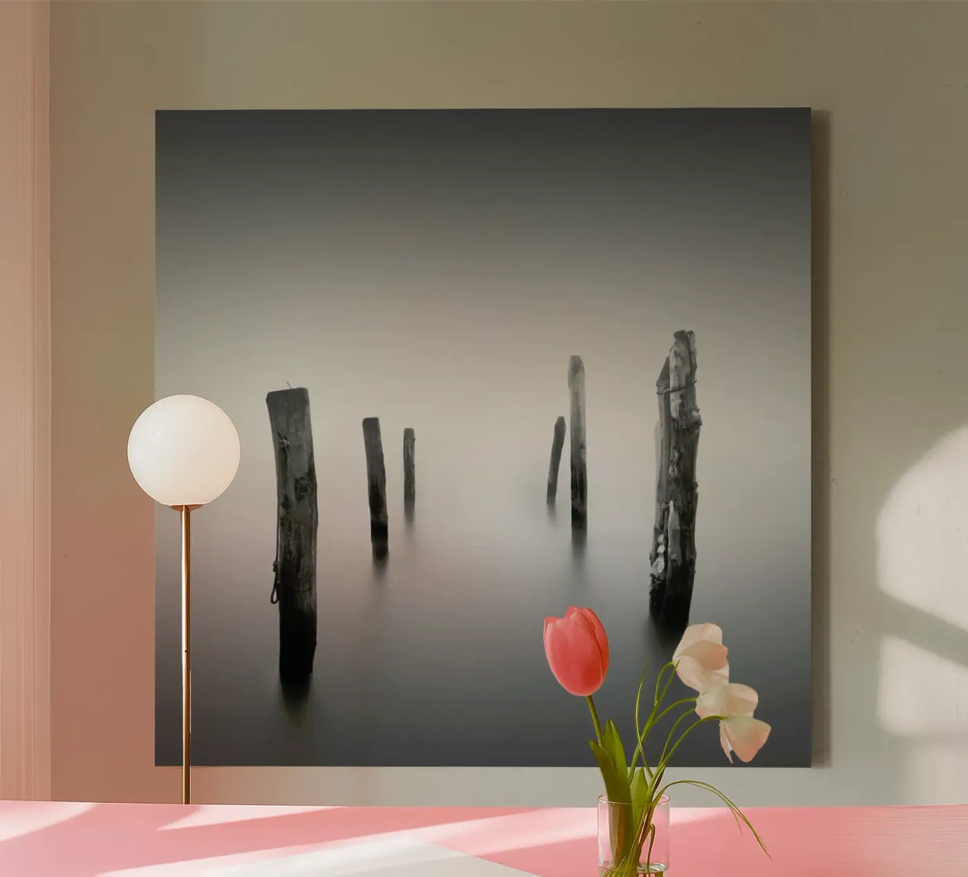 Nebbia Posta tela da Michael J. Reibert