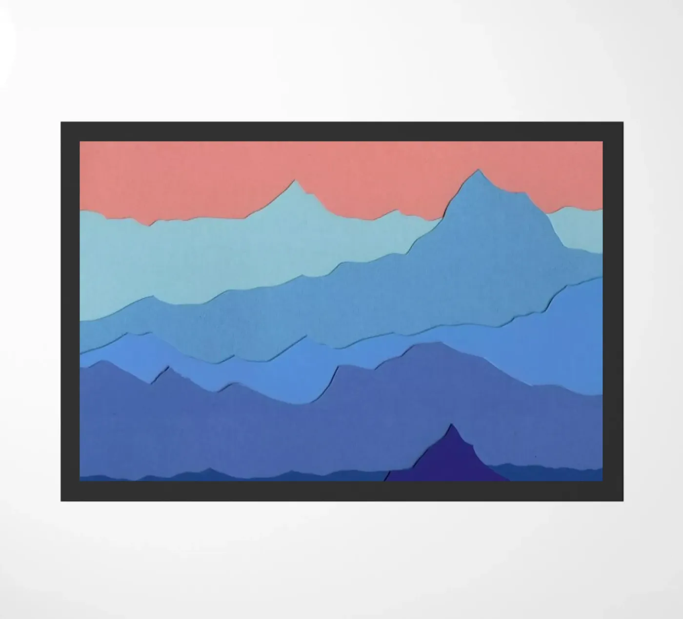Blue Mountains doormat by Rosi Feist