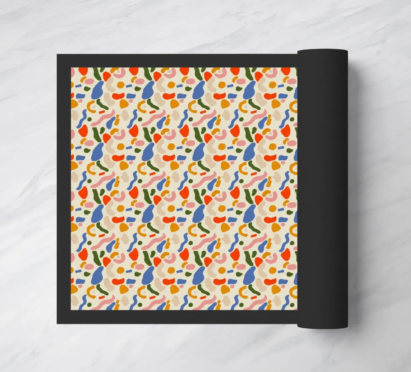 Confetti seamless pattern Fußmatte von Little Dean