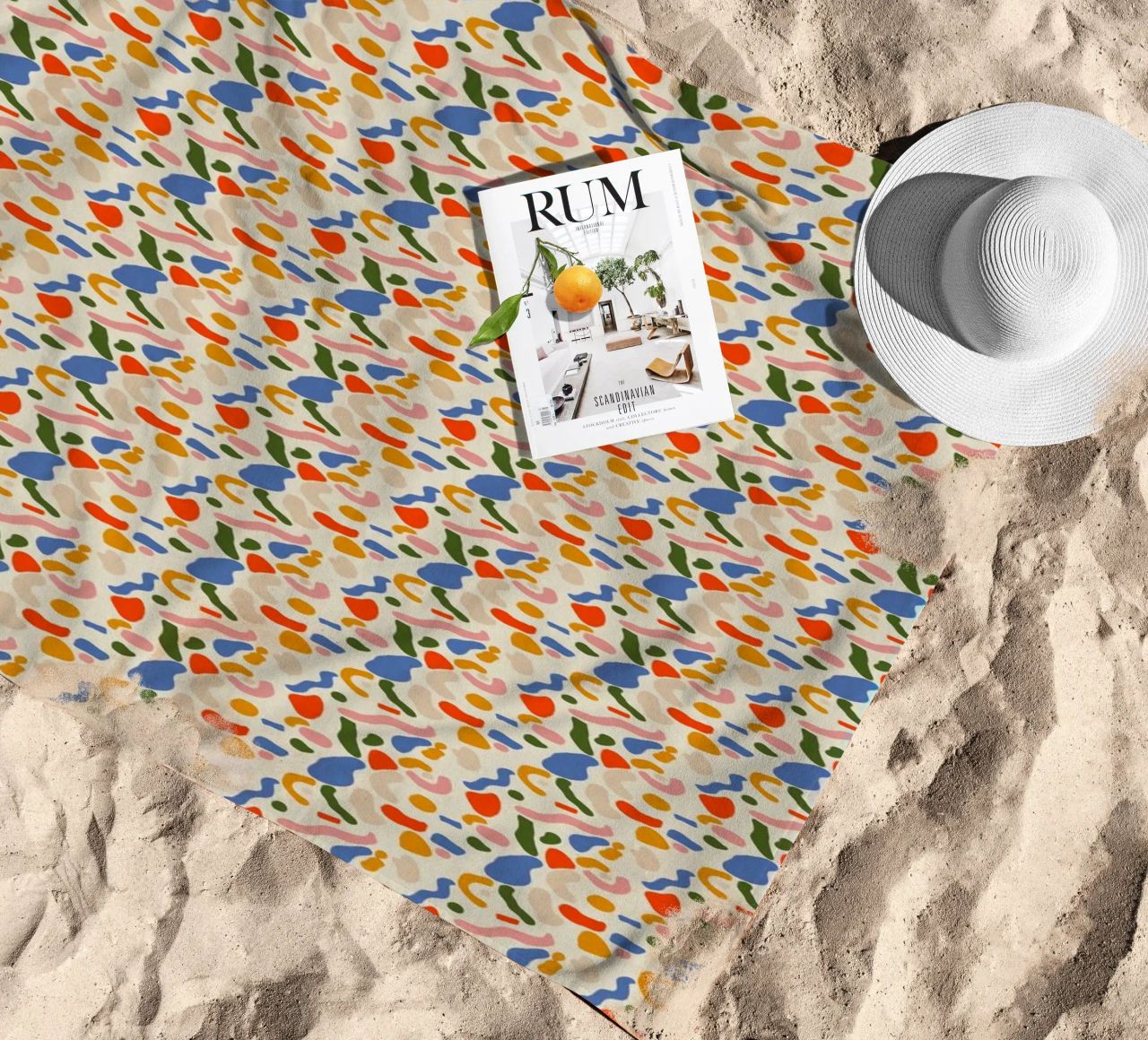 Confetti seamless pattern telo mare da Little Dean