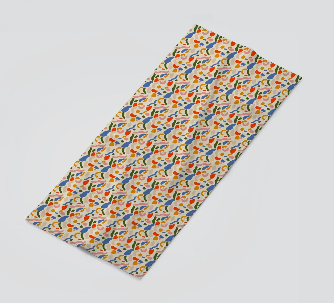 Confetti seamless pattern beach towel by Little Dean