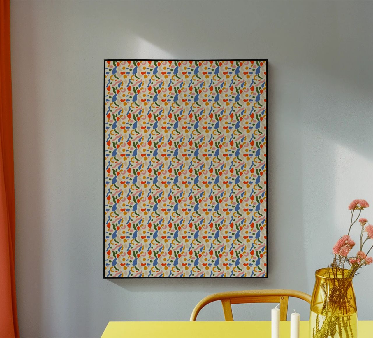 Confetti seamless pattern plexiglass da Little Dean
