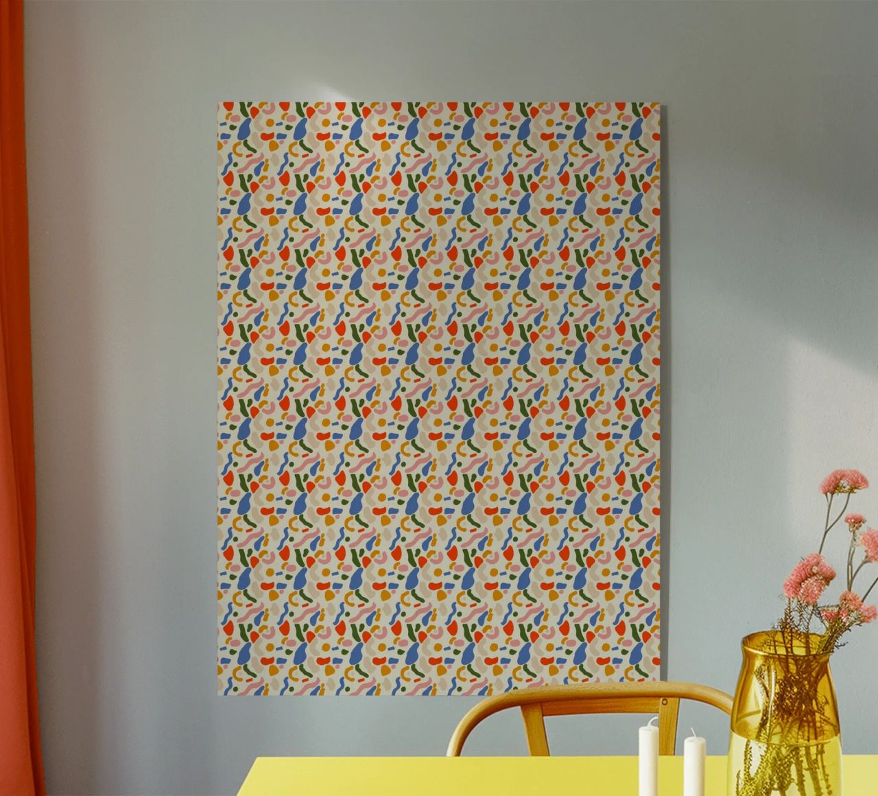 Confetti seamless pattern plexiglass da Little Dean