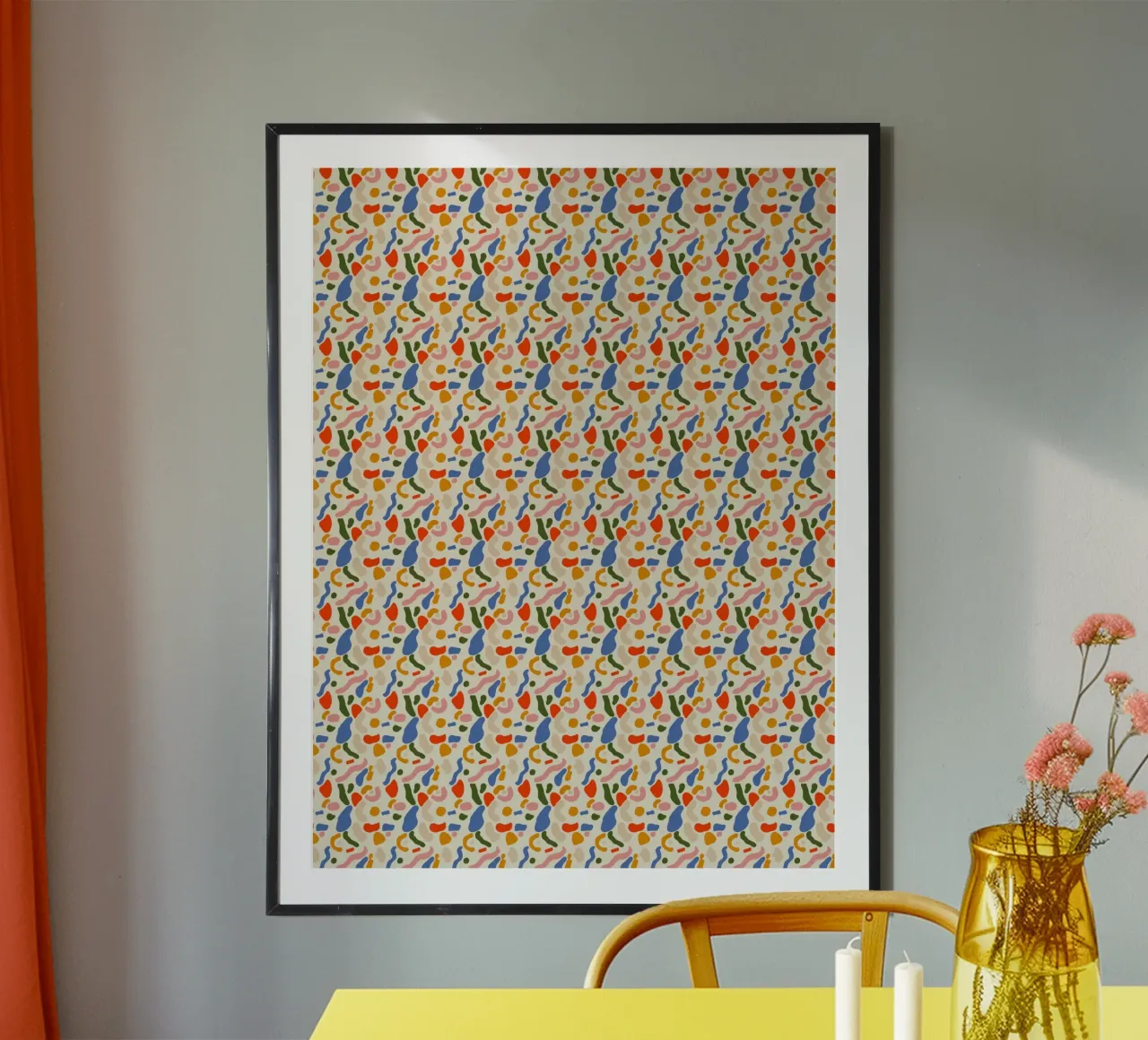 Confetti seamless pattern carta hahnemühle da Little Dean